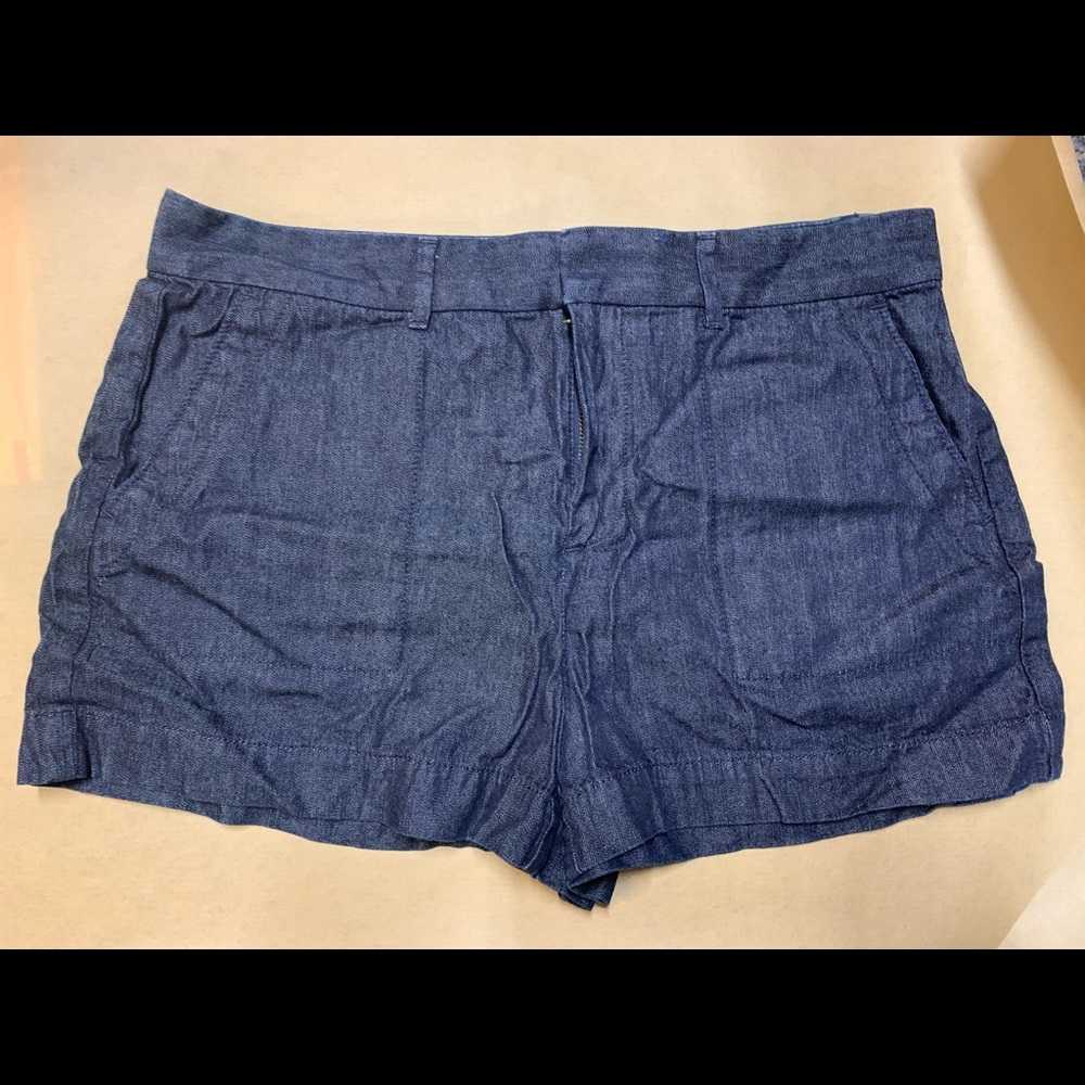 Loft dark wash shorts
